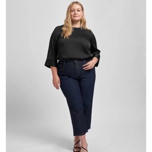 Universal Standard Black Satin Shirt - Brand New!